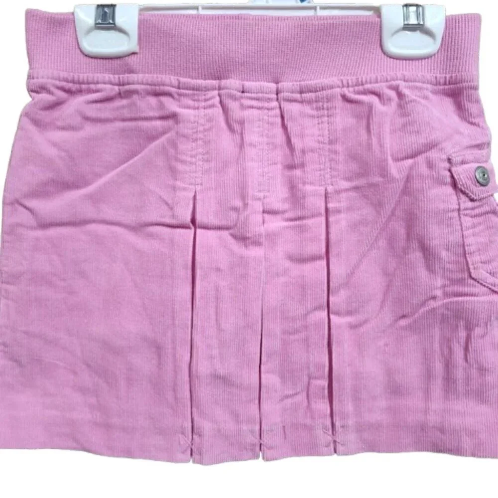 2 Just Friends Girl Corduroy 100% Cotton Y2K Skirts Pink and Navy Size 6 NWTs